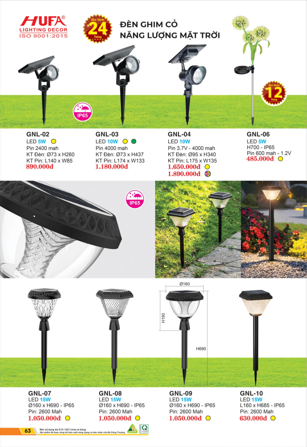 Bảng giá đèn LED HUFA 2026